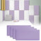 3D-Wandpaneele,Anti-Kollisions-Softpackung, Kindergarten-Softpackung, Wandaufkleber selbstklebend, Tatami-Softpackung, Kinderzimmer-Hintergrundwand-Softpackung (Lila - 4 Stück)