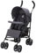 babycab Buggy Malaga Kinderwagen grau melange - mit Liegefunktion - fixierbare Doppelräder - kompakt zusammenfaltbar - gepolsterter Sicherheitsbügel