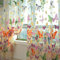 Purfresh Lot de 2 rideaux transparents - 200 x 100 cm - Motif papillon - Pour cuisine, chambre à coucher, salon