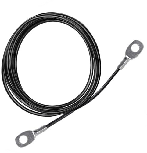 Ezweiji Gym Kabel Draht Fitnessgerät Stahlseil für Latzug Kabelzug Seilzug Fitness Home Gym Riemenscheibensystem (mit Schwerkraftkugel, 4.5m)