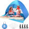 COVACURE Strandmuschel Pop Up XXL Strandzelt für 3–4 Personen, mit UV-Schutz UPF 50+ Ideal für Strand, Garten und Park