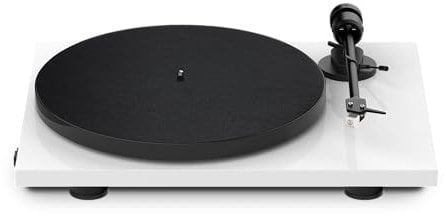 Giradischi Pro-Ject E1 BT AT3600L - Trasmettitore Bluetooth preamplificato - Senza fili e con montaggio a parete - Bianco