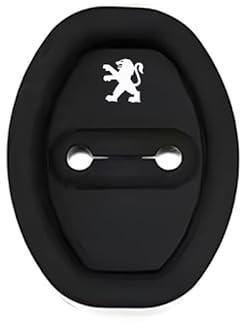 GTFRFD 4 Stück Autotürschlossabdeckung, für Peugeot 308 2016-2022 Diebstahl aus GummiTürschlössern Schutz, Abdeckung für Autotürschlossschnalle