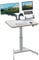 Leitz Ergo Small Electric Sit Stand Desk with Smart Stand-Up Reminder, Ergonomic Standing Desk, Holds Up to 80kg, Tray For Cable Management, 80cm x 60cm, Ergo Range, White, 65341001