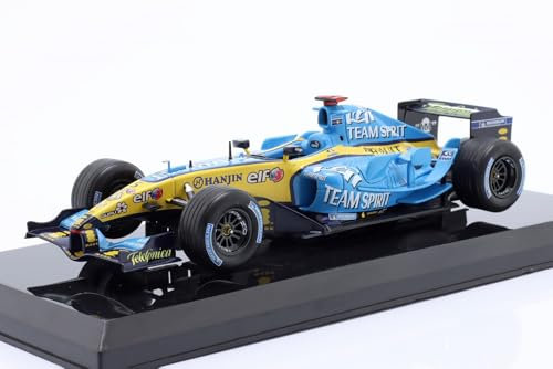 - Formula 1 Scala 1/24 Compatibile con Renault R25 Fernando Alonso Campione del Mondo 2005 Modello Auto OR028
