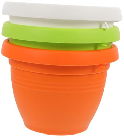 STOBOK 3 Stück Abfluss Blumentöpfe Regenrinne Fallrohr Pflanzgefäße Wetterfest Bruchsicher Für Innen Und Außenbereich Ideal Für Pflanzen Und Blumen