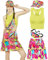80er 90er Jahre Kostüm Damen Retro Trainingsanzug Workout Sport Outfit Skirt, Crop Top, Gürteltasche, Sonnenblenden Hut Karneval Faschingskostüm (Turmeric, S)