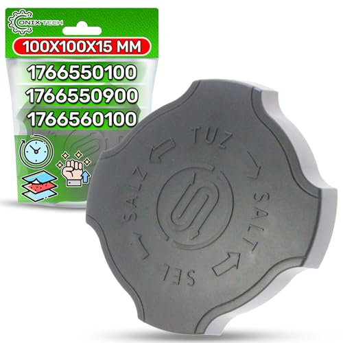 Tapa para Recipiente de Sal en Lavavajillas Ø 100 mm con Código Original 1766550100 1766550900 1766560100 1766560300 para Arçelik para Arctic para Beko para Brandt - Garantía de 5 Años - ONIX TECH