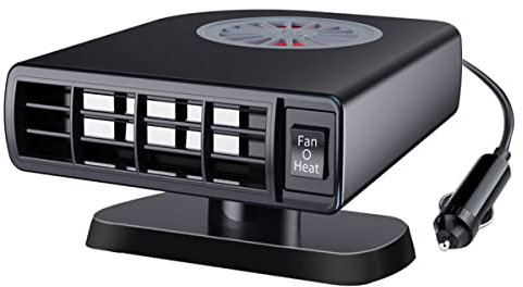 Giwnhvx 12V 150W Portable Auto Chauffage DéGivrage AntibuéE Chauffage 360 DegréS ABS Chauffage Ventilateur de Refroidissement pour Voitures Camion Accessoires