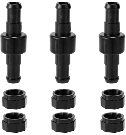 lasuroa 3pce Raccords Pivotants Rechange pour Tuyau Nettoyeur Piscine, Compatible avec Polaris les Modèles 180 280 380 480 PRO 3900 Sport D20 Compatible avec Plupart des Tuyaux de Nettoyeur (Noir)