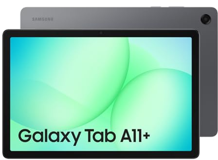 Samsung Galaxy Tab A11+ (Version CAO et Garantie) - Gris 128 Go, Tablette Android 11 Pouces, Support de Stockage Externe, connecteur pour écouteurs, Charge Rapide de 25 W