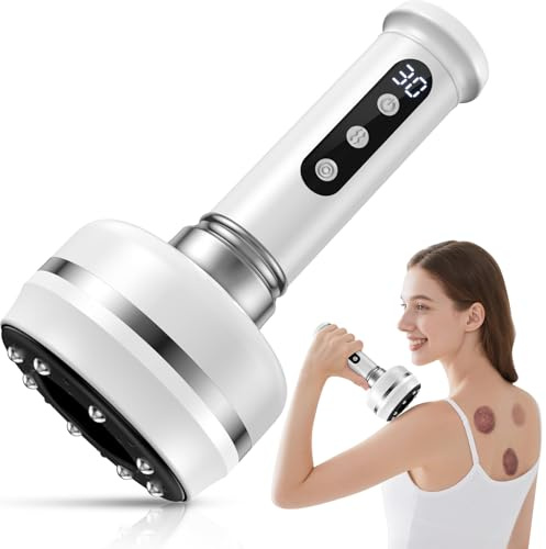 VOZIXALA Cellulite Massagegerät Lymphatic Drainage - Schröpfgerät Elektrisch mit 30 Gängen,Verbesserung des Hautzustandes,Vakuum Massagegerät für Rücken, Taille, Arme und Beine