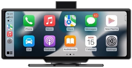 Sat Nav 10.26 Inch Portable DVR Player Wireless Carplay Android Auto Navigation Touch Screen