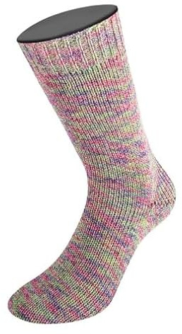 LANA GROSSA Meilenweit Cotton Bamboo Pepita | 4-fädiger Bambus-Sockenklassiker | Handstrickgarn aus 40% Baumwolle, 25% Schurwolle | 100g Wolle zum Stricken & Häkeln | 420m Garn FB 2507