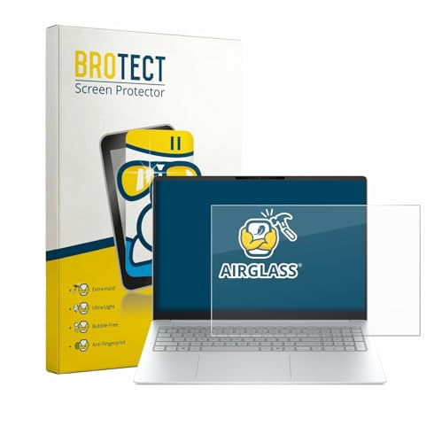 BROTECT Schutzglas für HP OmniBook 3 16 16-bw0750ng Schutzfolie Panzer Folie Glas[Extrem Kratzfest 9H, Anti-Fingerprint, Ultra-Transparent]