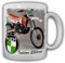 Tasse Puch Indoor 250ccm Motorradzubehör Kaffeebecher Motorradbekleidung Motocross #24138