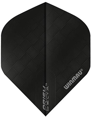 WINMAU Prism Delta Black Extra Dicke Dart Flights - 1 Sätze pro Packung (3 Flights insgesamt)