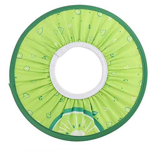 Zerodis Baby Shower wasserdichtes Tuch Baby Shampooing elastische Kinder Dusche Baden Schutzhut (Grün)