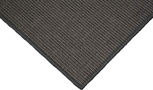 Teppich Janning Sisalteppich umkettelt anthrazit dunkelgrau 100% Sisal gekettelt - Verschiedene Größen (200 x 250 cm)