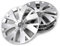 Volkswagen 2GM071456 Lot de 4 enjoliveurs en Acier Argenté Brillant 16
