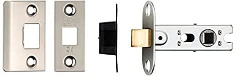 Carlisle Brass BTL25 BTL25SN CE B/T Tubular MORTICE Latch Square, Satin Nickel, 64mm / 2.5