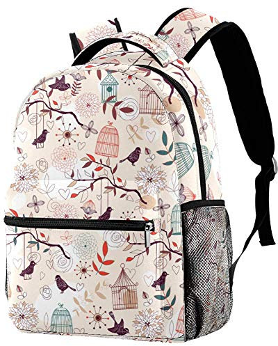 Beer Hop-Zapfen Muster Rucksack Studenten Schultertaschen Reisetasche College Schule Tote Rucksäcke Stil-10 29.4x20x40cm/11.5x8x16 in