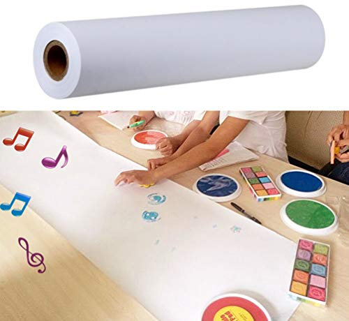 TOYANDONA 1Pc Weißes Zeichenpapier Rolle Kunst Malpapier für Wandkunst Staffelei Papier Aquarellpapier (30Cm X 5M)