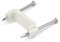 StarTech.com TAA (CBMDNMCC2) Lot de 100 clips de câble avec clous – Deux clous en acier – Pinces réutilisables à clouer – Attaches de câble en brique/cloison sèche – Cordon Ethernet/AV/câble coaxial –