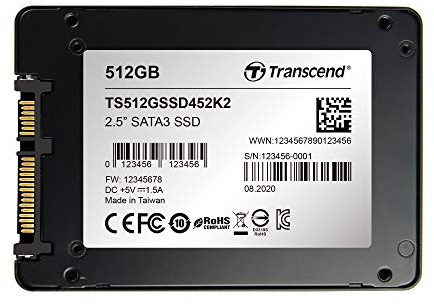 Transcend Ssd452k2 512 Gb 2.5 Serial Ata Iii 3d Nand (transcend Ssd452k2 - 512 Gb - Ssd - Sa)