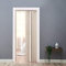 PVC Folding Door Concertina Accordion Plastic Internal Magnetic Doors Sliding Screen Panel Divider with Gloss Acrylic Widths (12mm Ivory)