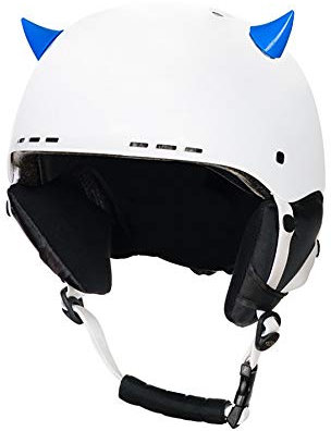 Crazy Ears Helm-Ohren Accessoires & Helm-Dekoration Kleine Hörner, Käfer, Krone, CrazyEars:Mini Hörner Blau