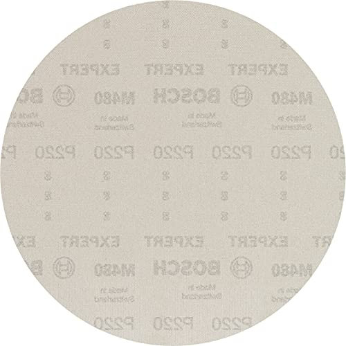 Bosch 25x EXPERT M480 Schleifnetz (für Trockenbauwand, Hartholz, Ø 225 mm, Körnung 220, Professional Zubehör Trockenbauschleifer)
