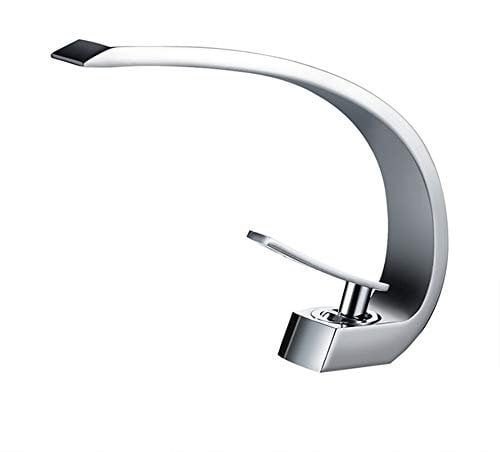 Wasserhahn Bad Waschtischarmatur, Moderner Messing Waschtischmischer Armatur Kaltes Und Heißes Wasser Vorhanden, Geeignet Für Badezimmer Und Waschbecken, Einhandmischer Waschtischarmaturen, Golden