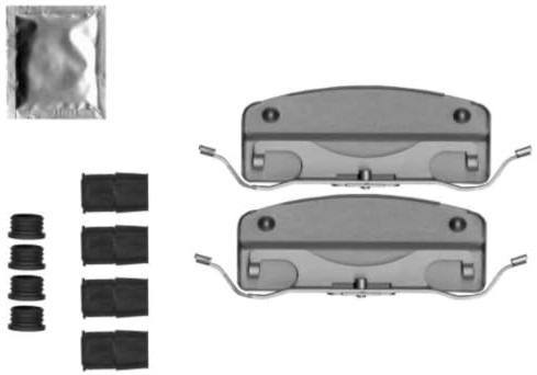 TEXTAR Zubehörsatz, Bremssattel 82544100 | Kompatibel mit: MERCEDES-BENZ GL-CLASS, GLE, GLE Coupe, GLS, M-CLASS