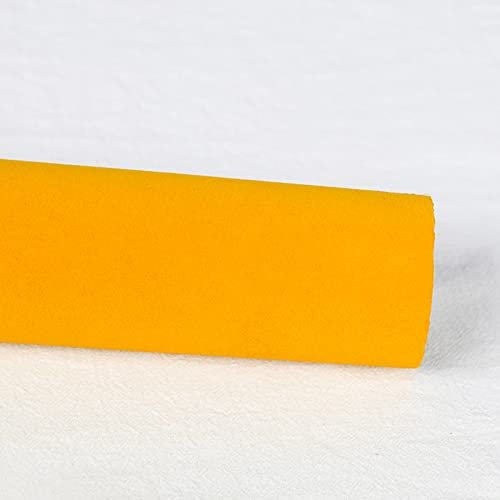 HARICSET 150 cm Breit Bastelfilz Selbstklebend Kinder Vliesstoff Stoff Filzplatten zum Filzuntersetzer Basteln Nähen DIY Patchwork Verkauft von 1m(Size:1.5 * 20m,Color:Golden)