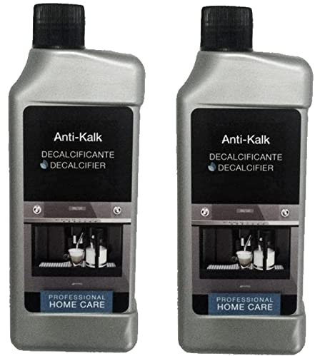SPARES2GO Coffee Machine Anti Kalk Natural Descaler Sanitiser Cleaner (2 x 250ml)