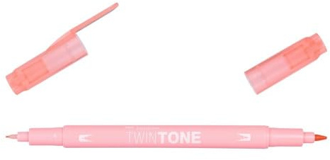TWINTONE-61 Filzstift mit zwei Spitzen, Pfirsichrosa