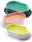 3Pcs Cat Grass Planter Tray Plastic Catnip Cat Grass Box Soil Cat Plant Planting Box Nursery Cat Plant for Cat, Dogs and Other Pets