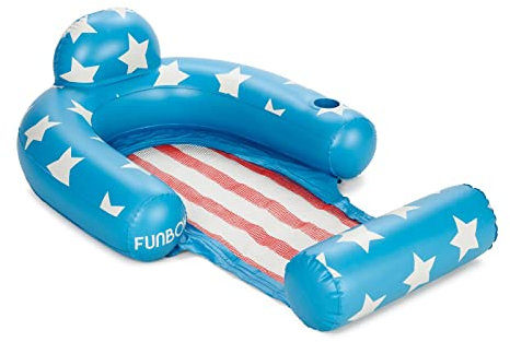 American Stars Mesh Chair Pool Float Cup Holder Water Hammock Adult Pool Float