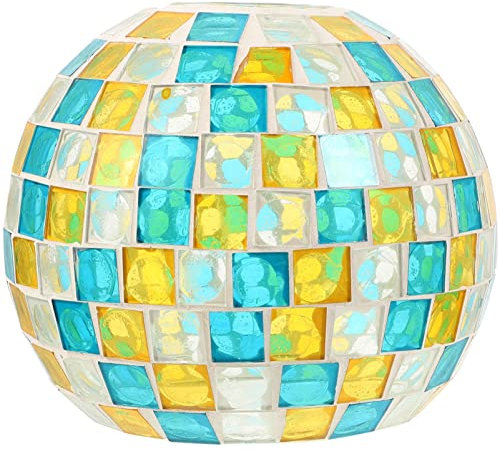 OSALADI Retro Mosaik Lampenschirm Für Tischlampen Bunte Glasleuchte Fassung Für Stimmungsvolle Raumbeleuchtung Dekorativ Und Langlebig