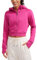 CRZ YOGA Donna Cropped Hoodie Full Zip Jacket Felpe atletiche Casual a Maniche Lunghe con Fori per Il Pollice Viola di Ibisco 44