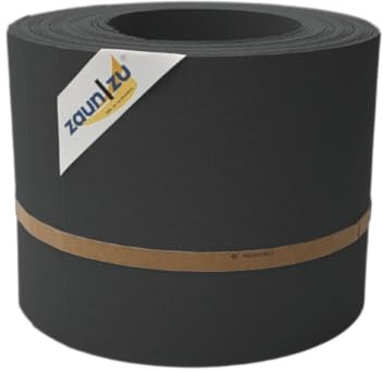 zaun|zu® Premium 10x Einzelstreifen | Sichtschutzstreifen PP für Doppelstabmatten UV-beständiger Sichtschutz | Zaunblende | Made in Germany | leichte Montage Anthrazit,10x 2,55m