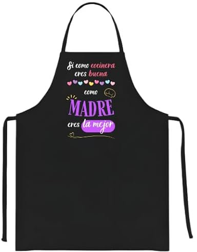 La Tostadora Delantal Cocina Mujer Dia De La Madre - Diseños y Regalos Originales Para Madre - Regalo Madre Mama Original - Delantal Barbacoa Cumpleaños - Cocinera Buena Mama Mejor
