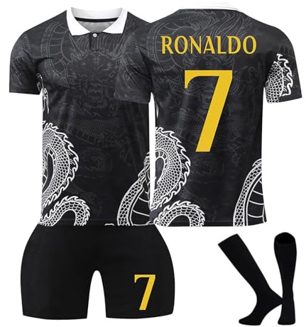 Fußball Trikot Nr.7, Hause/Auswärts 7 Fußball Trikot für Kinder Erwachsener, Nr.7 Fussball Trikot Shorts Socken für Jungen Herren