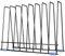 ReaGold Wiederverwendbare Gefrierbeutel Halter, Ziplock Beutel Halter Sandwichbeutel Racks Halter, Schneidebrett Halter CD Ständer, Datei Manager Desktop Speicher Bücherregal (Edelstahl, Schwarz)