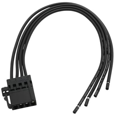 ECSiNG 4-Pin Rücklicht Kabelbaum Stecker mit vorverdrahtet 20cm 4733242 für Saab 93/9-3 (2003-2011, nicht Cabrio), Opel (inkl. Vectra C Kombi 2003-2009 & Meriva B 2010-2017) in Schwarz