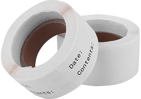 DIYEAH 2er-pack Lebensmitteletikettenaufkleber Blanko Beschreibbare Etiketten Zur Aufbewahrung Namensschildaufkleber Kein Kleber Für Vorräte Erforderlich