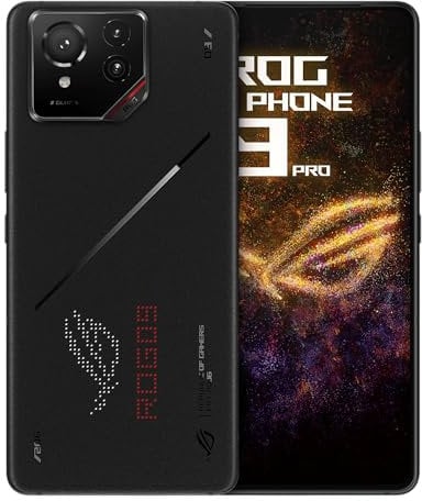 ASUS ROG Phone 9 Pro, UK Official, Phantom Black, 16GB RAM 512GB Storage, Snapdragon 8 Elite, 6.78 185Hz AMOLED, Sony Lytia 700: 50 MP Camera