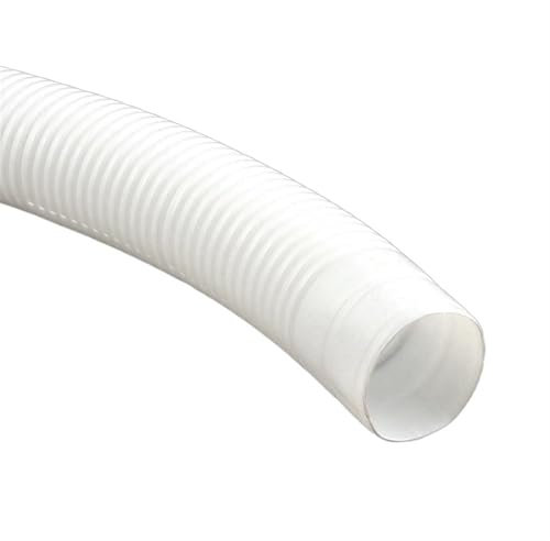 Washing Machine Hose 10m Length Corrugated Drainage Pipe Outlet Double Cylinder Water Inlet Hose Thickened White 20mm Inner Diameter