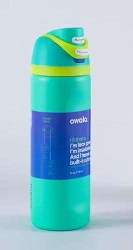 Generic Owala FreeSip Stainless Steel Water Bottle,32 Oz, Insulated with Straw Vacuum Insulated Stainless Steel Water Bottle for Outdoor Sports, (Grass Green, 32oz)